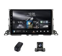 Autoradio Android pour Toyota Highlander 3 XU50 2013-2018, écran Tactile 10 Pouces DSP GPS CarPlay et Android Auto sans Fil Commande au Volant à écran partagé+ caméra de recul AHD(A,M300S)