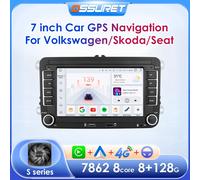 Autoradio Android avec GPS, WIFI, USB, SD, 2 Din, pour VW / Volkswagen Golf 5 6 Passat B7 Gods Skoda Seat Octavia Polo Tiguan Jetta MP5 sans GPS