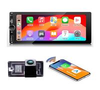 Autoradio Autoradio stéréo CarPlay Android RDS/FM DIN SWC avec caméra de recul compatible avec B M W Mini Cooper S R50 R52 R53 CD53/CABRIO/S GP/Seven/Park Lane 7"