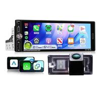 Autoradio Autoradio stéréo CarPlay Android RDS/FM DIN SWC avec caméra de recul compatible avec B M W Mini Cooper S R50 R52 R53 CD53/CABRIO/S GP/Seven/Park Lane 7"