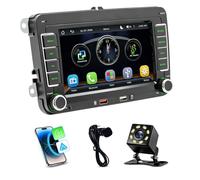 Autoradio avec CarPlay et Android Auto pour VW Transporter T5.1 2010-2020 | 7-Zoll-Display mit AM/FM/RDS, Bluetooth, WLAN,SWC,Mirror Link,8Led Backup Camera
