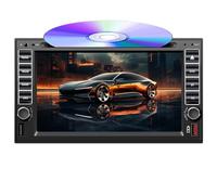 Autoradio avec écran tactile de 7" - Lecteur DVD CD - Lecteur cassette - Prise en charge de l'autoradio 2 DIN - Télécommande USB SD AUX avec Bluetooth FM