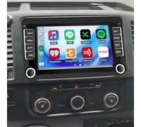 Autoradio avec sans Fil CarPlay pour Volkswagen Transporter T5 2009-2015 | 2+64G Android 15 7 pouces écran Tactile Radio Stéréo Multimédia avec Android Auto navigation GPS FM RDS SWC Wi-Fi Bluetooth