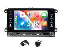 Autoradio avec sans Fil CarPlay pour VW Golf/GTI/R32/Rabbit MK5 2003-2008 | 4+64G Android 14 7 pouces écran Tactile Radio Stéréo Multimédia avec Android Auto navigation GPS SWC Mirror Link Bluetooth