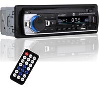 Autoradio Bluetooh Fonction AUX, Fadio FM 87,5-108Mhz AMS, Lecteur MP3 et Double Port USB, Stéréo FM, Mains Libres Stéréo 4x40W, Télécommande, Écran LCD, iOS & Android