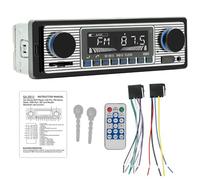 Autoradio Bluetooth 1 DIN avec Mains Libres Lecteur Audio Numérique 12V/24V Lecture MP3 / Radio FM/Localisation et Navigation Véhicule/Enregistrement Audio/Ports USB/SD/AUX/Contrôle via Appli