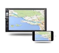 Autoradio Bluetooth 12V 7" HD Touch Screen Radio FM Audio Video Player Entrée AUX avec fonction mains libres, carte USB/SD avec télécommande