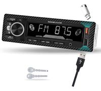 Autoradio Bluetooth 5.1 Main Libres Lecteur Multimédia 1 Din Mit Usb/Aux/Eq/Rca Audio Output Fm Lecteur Mp3 Poste Radio Voiture Récepteur Avec Télécommande[Z757]