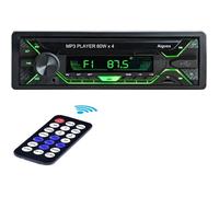 Autoradio Bluetooth Poste Voiture 240W 1 Din Universel Mains Libres FM Radio pour Voiture avec Télécommande, Lecteur MP3 avec [75]