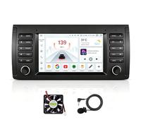 Autoradio Bluetooth pour BMW E39 7 Pouces avec CarPlay Sans Fil & Android Auto, Autoradio Android 12, Écran Tactile IPS WiFi 4G, Navigation GPS, Bluetooth 5.0, Lecteur Multimédia, Radio AM/FM RDS, DSP