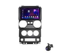 Autoradio Bluetooth pour Jeep Wrangler Rubicon 2006-2010 Android 15 9 inches Automobile Autoradio Steering Wheel Controls pour, 8 Core 2G+64G