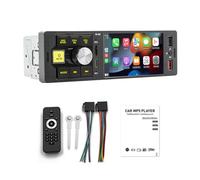 Autoradio Bluetooth Single Din 4,1 pouces écran tactile avec Android Auto/CarPlay/Mirrorlink filaire, prise en charge USB et TYPE-C/appel mains libres Bluetooth/radio FM/USB/carte TF/entrée AUX