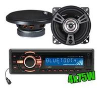 Caliber Autoradio RMD046BT-2 75W x 4 Bluetooth + 2 Haut parleurs de 100W XSound