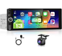 Autoradio Carplay 1 Din 2g+64g, Lecteur De Voiture À Écran Tactile 6,86 Pouces Avec Dab+, Bt/Fm/Rds/Navi/Commande Au Volant/Wifi, Radio Android Pour Voiture[Z928]