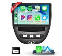Autoradio Carplay 10,1 Pouces pour Citroën C1/Toyota Aygo/Peugeot 107, Podofo Touch Screen Android 2G+64G avec Wireless Carplay Android Auto, Bluetooth/GPS/WiFi/FM/RDS/HiFi/USB/Contrôle du Volant