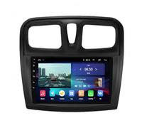 Autoradio Carplay 2 Din pour Renault Logan 2 2012-2019 Poste Radio Bluetooth Main Libre, Écran Tactile, Navigation GPS, Contrôle Vocal, Aux, Mirrorlink, 4 Nuclear 4G+64G