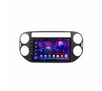 Autoradio Carplay 2 Din pour VW Volkswagen Tiguan 1 NF 2006-2016 Caméra de Recul, Mises à Jour OTA, Airplay, Bluetooth, Navigation GPS, Aux, Assistant Vocal, FM, 8 Nuclear 6G+128G