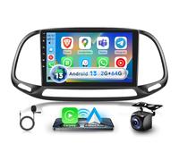 Autoradio CarPlay 2G+64G pour Fiat Doblo/Yeni Kasa 2015, écran Tactile 9 Pouces Android 13.0, Radio avec CarPlay sans Fil, Android Auto, DSP, BT, GPS, rétroviseur, FM, RDS, USB, caméra de recul