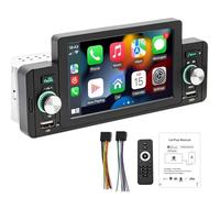 Autoradio Carplay 5 Pouces Bluetooth Appel Mains Libres Carplay Android Auto Écran Tactile Lien Miroir AM/FM/ 3USB/SD Prise en Charge Caméra de recul 1Din