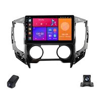 Autoradio Double DIN 2K 9 pour Mitsubishi L200 5 2015-2019 Android 14 9 inch Radio Écran Tactile/CarPlay/Android Auto/WiFi/GPS/Bluetooth/FM/AM/RDS/DSP/SWC/ADAS DVR/Caméra de recul(A,C30Pro)