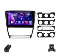 Autoradio Double DIN 2K 9 pour Skoda Octavia 2 A5 2008-2013 Android 14 Radio Écran Tactile/CarPlay/Android Auto/WiFi 5G/4GLTE/GPS/Bluetooth/FM/AM/RDS/DSP/ADAS DVR/Caméra de recul(C30Plus)