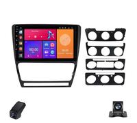 Autoradio Double DIN 2K 9 pour Skoda Octavia 2 A5 2008-2013 Android 14 Radio Écran Tactile/CarPlay/Android Auto/WiFi 5G/4GLTE/GPS/Bluetooth/FM/AM/RDS/DSP/ADAS DVR/Caméra de recul(C20)