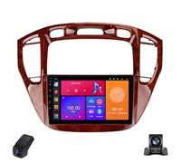 Autoradio Double DIN 2K 9 pour Toyota Highlander 1 XU20 2001-2007 Android 14 9 inch Radio Écran Tactile/CarPlay/Android Auto/WiFi/GPS/Bluetooth/FM/AM/RDS/DSP/ADAS DVR/Caméra de recul(Brown,C10Pro)