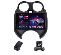Autoradio Double DIN 9 Pouces pour Nissan March K13 2010-2013 CarPlay/Android Auto/Radio Bluetooth5.0/écran Tactile/caméra de recul/Commande vocale/Navigation GPS/FM Radio RDS WiFi(NF-7)