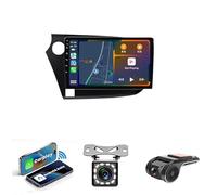 Autoradio Double Din Voiture Stéréo pour Honda Insight 2009-2014 Voiture GPS Navigation Unité De Tête Support WiFi 4G AM FM RDS USB Bluetooth MirrorLink Commandes Au Volant(NF-1 WiFi 1G+32G)