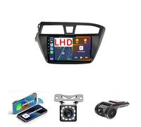Autoradio Double Din Voiture Stéréo pour Hyundai I20 2014-2018 Voiture GPS Navigation Unité De Tête Support WiFi 4G AM FM RDS USB Bluetooth MirrorLink Commandes Au Volant(NF-1 WiFi 1G+32G B)