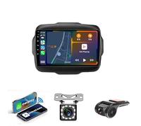 Autoradio Double Din Voiture Stéréo pour Jeep Renegade 2016-2020 Voiture GPS Navigation Unité De Tête Support WiFi 4G AM FM RDS USB Bluetooth MirrorLink Commandes Au Volant(NF-3 4G WiFi 2G+32G)