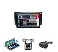 Autoradio Double Din Voiture Stéréo pour Nissan Sylphy B17 Sentra 12 2013-2018 Voiture GPS Navigation Unité De Tête Support WiFi 4G AM FM RDS USB Bluetooth MirrorLink Commandes Au Volant(NF-7 4G WiFi