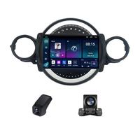 Autoradio Double DINà écran Tactile 9 Pouces pour BMW Mini 2007-2015/avec caméra de recul/Bluetooth/Radio FM/Commandes au Volant/télécommande/Prise en Charge CarAutoPlay Android Auto(NF-4)