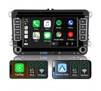 Autoradio Écran Linux pour Golf 5/6 Passat B6/B7 Polo 6R CarPlay sans Fil | Démarrage rapide 2s,Plug&Play,CANBUS,pour VW Caddy Sharan T5 Transporter,commandes volant,Bluetooth,FM RDS,Android auto,USB