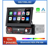 Autoradio GEARELEC 1 Din 7 Pouces avec Carplay Android Auto GPS Navigation WiFi Bluetooth RDS FM AM 2+32GO