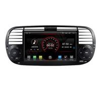 Autoradio GPS RoverOne Android 10 2Go RAM 16Go ROM Noir pour Fiat 500 Abarth 2007-2013 G