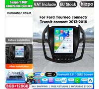 Autoradio GPS stéréo Android 15 Hizpo 9,7 pouces pour FORD Transit 2013-2018 Tourneo Connect, lecteur multimédia 4G 8 cœurs, autoradio CarPlay 2Din, autoradio stéréo, navigation GPS, système QS8-360ca