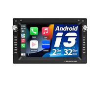 Autoradio Hexinex Android [2G+32G] Écran 7 Pouces avec Carplay, pour VW Golf Ⅳ Polo Mk3 Jetta Passat b5 MK5 T4 IV Bora 1998-2006 Écran 7 Pouces, Carplay, Android Auto, Bluetooth, WiFi, FM, RDS