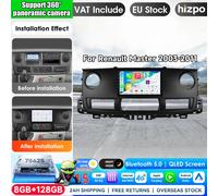 Autoradio Hizpo 10,1 pouces pour RENAULT MASTER 2003-2011, navigation GPS 2 Din, Android Auto, 4G LTE, Carplay sans fil, lecteur multimédia DSP, autoradio 2Din, système intelligent AI, autoradio W7 85