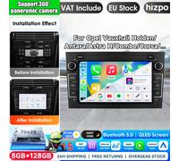 Autoradio Hizpo 7 pouces sans fil CarPlay Android Auto pour Opel Astra H J 2004 Vectra Vauxhall Antara Zafira Corsa C D Vivaro Meriva Veda, systèmes intelligents multimédias sans fil Apple CarPlay, S6