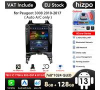 Autoradio intelligent Android Hizpo 9,7 pouces pour Peugeot 3008 MPV 2010 - 2017, style Tesla, Carplay, Android Auto, GPS, 4G, BT, 7862 S4 (8Core 4G 32G)