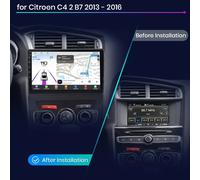 Autoradio Junsun Android Auto Citroen C5 2008-2017 Car Play Auto 4G Écran de 10 pouces GPS 8GB RAM+256GB ROM