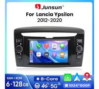 Autoradio Junsun Wireless CarPlay Android Auto pour Lancia Ypsilon 2012-2020 2 DIN, système multimédia stéréo avec ventilateur de refroidissement intégré, systèmes intelligents, écran tactile, lecteur