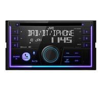 JVC Autoradio 2-DIN KW-DB95BT – CD, USB, iPod, Bluetooth, DAB+, Alexa – Noir