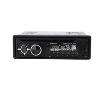 Autoradio, Lecteur CD DVD de Voiture avec Télécommande, Prise en des Appels Mains Libres, BT, Port USB 2.0, Récepteur Radio FM pour Camion, Voiture, Camping-Car