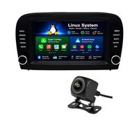 Autoradio Linux pour Mercedes Classe SL R230 2001-2004 Phase 1, Écran 7" à Boutons avec CarPlay Android Auto Sans Fil Navigation Via Smartphone, Bluetooth DSP Radio FM, Caméra 720P, Commande au Volant