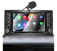 Autoradio Liulbobu pour VW Touareg 2004-2011 Transporter T5 Multivan 2004-2009 Compatible Apple Carplay et Android Auto sans Fil, Radio 7 Pouces avec écran Tactile/Bluetooth/FM/AM/USB/Mirror Link