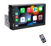 Autoradio Multimédia 1 DIN Compatible Android Auto Écran Tactile IPS 7 Pouces Wi-FI 6 5 GHz Bluetooth FM AUX Mirror Link Universel Camera Recul(with 8 LED Camera)
