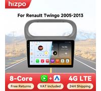 Autoradio multimédia Android Hizpo 2 Din pour Renault Twingo 2005 - 2013, écran audio 9 pouces, Carplay sans fil, GPS, stéréo QS4 (4GB 32GB)-B