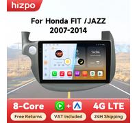 Autoradio multimédia GPS Hizpo Android 14 pour HONDA FIT JAZZ 2007 - 2013 2 Din avec navigation, commande vocale IA, Bluetooth et caméra 360° QS6 (6GB 64GB)